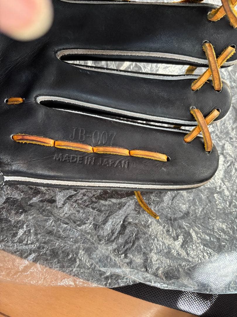 こ*じ様 【極美品】和牛JB 外野手用グローブ JB-007 ブラック×タン 右