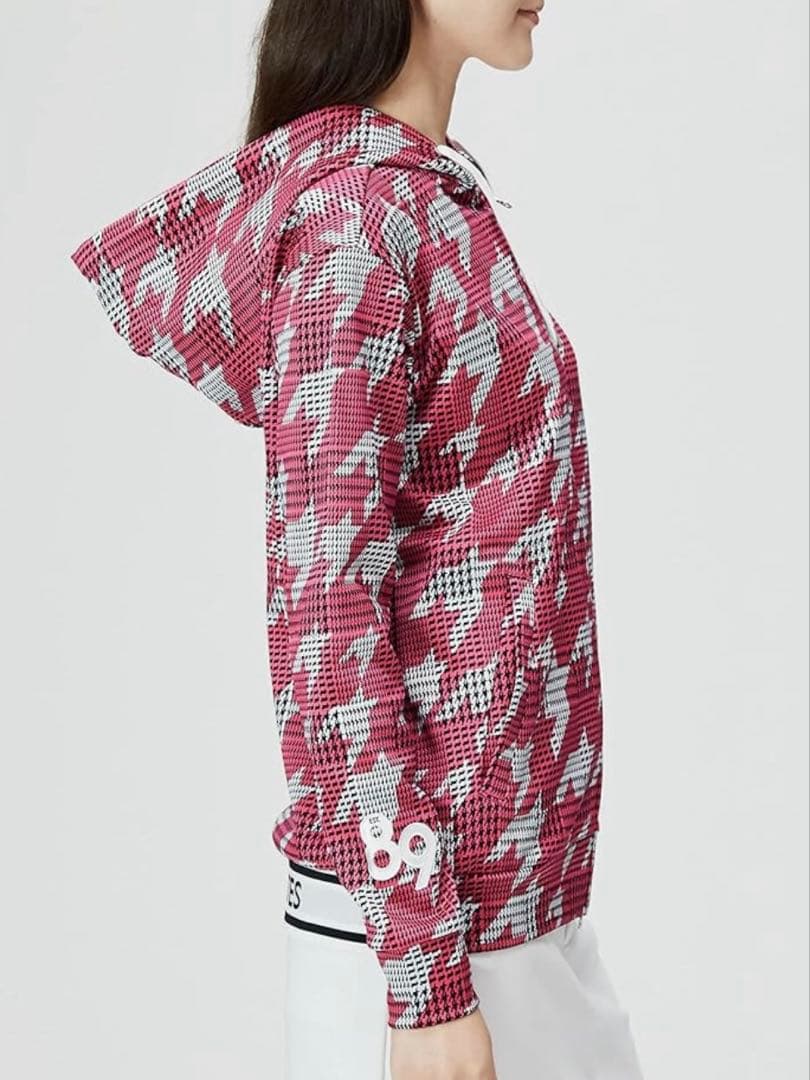 パーリーゲイツ　レディース ジップパーカー グレンチェック柄　ゴルフ ★1