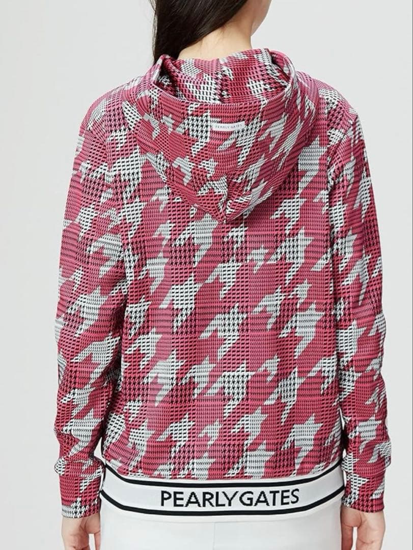 パーリーゲイツ　レディース ジップパーカー グレンチェック柄　ゴルフ ★1