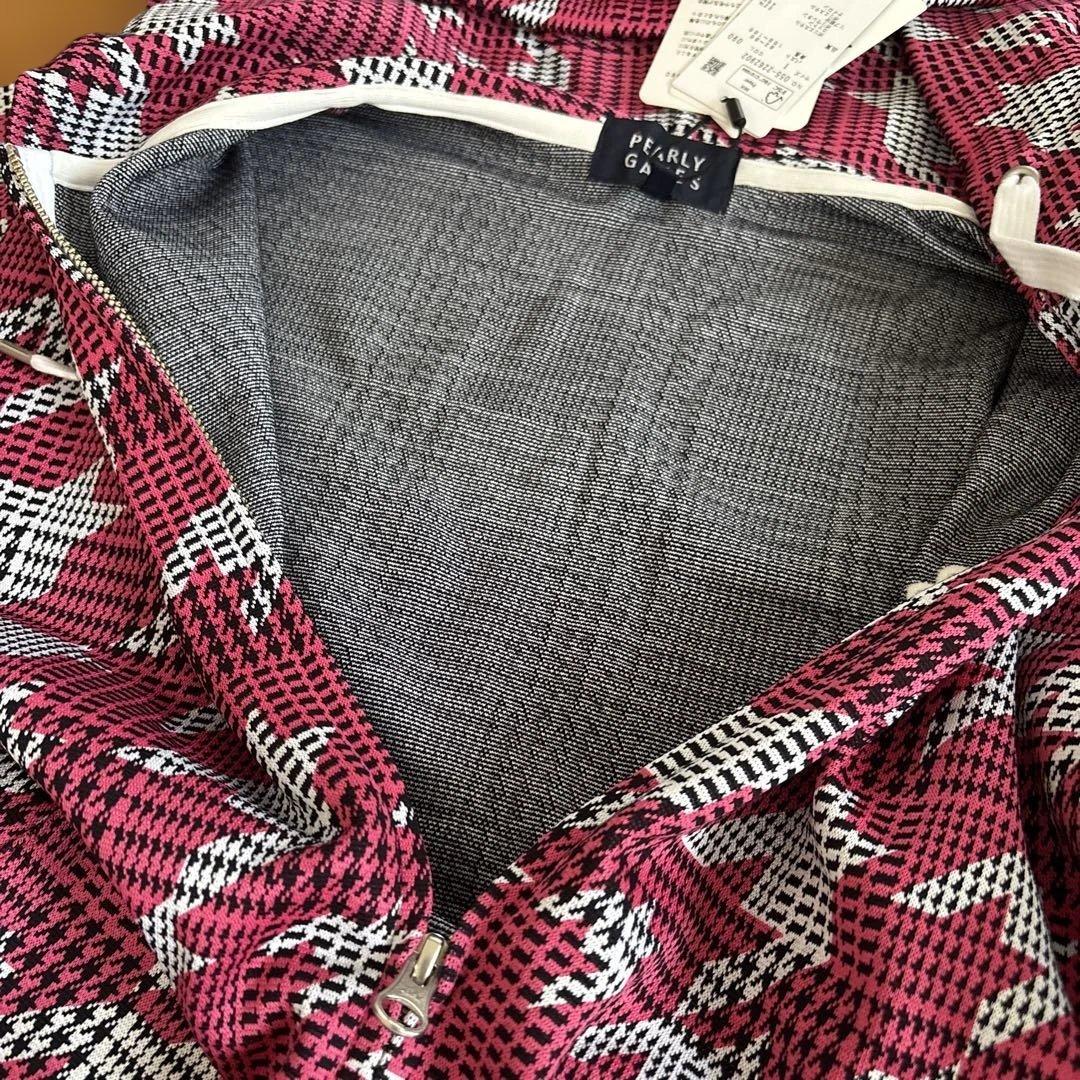 パーリーゲイツ　レディース ジップパーカー グレンチェック柄　ゴルフ ★1