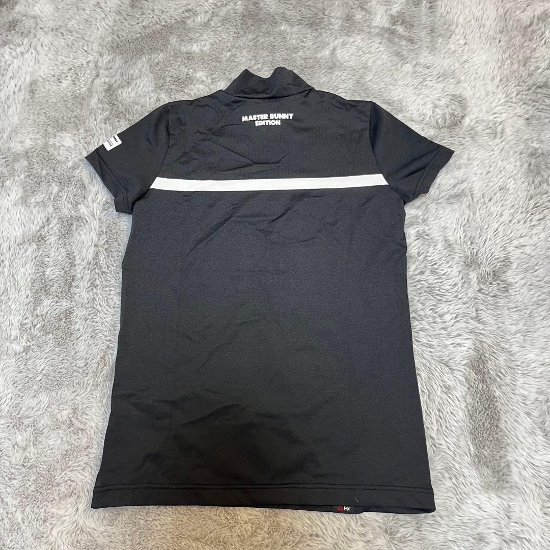 未使用 パーリーゲイツ マスターバニーエディション モックネック 半袖 ブラック