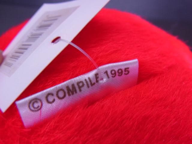 当時物　赤ぷよ　ぷよぷよ　元祖ぷよまん本舗　ぬいぐるみ　コンパイル　1995年