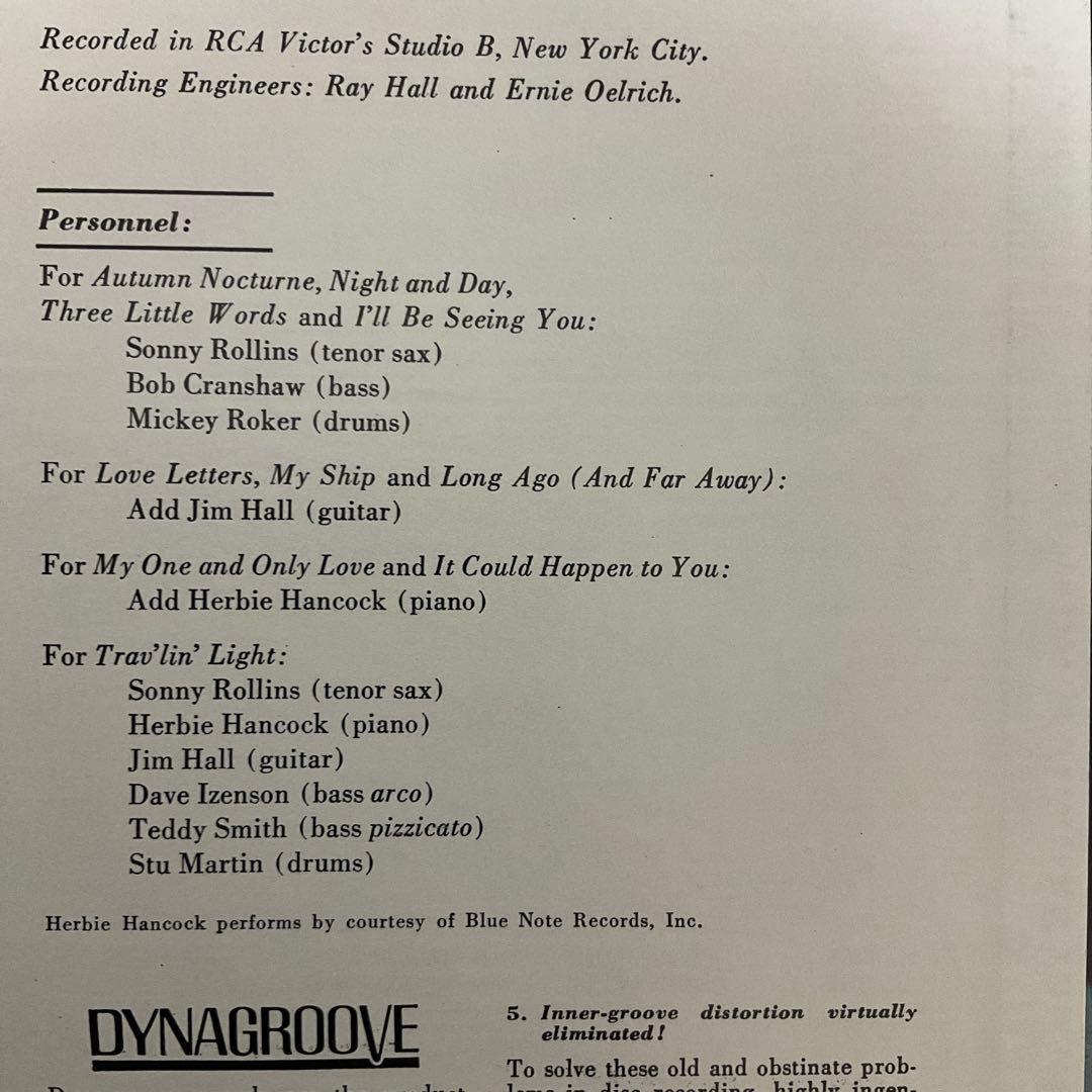 ソニーロリンズ　スタンダード　モノラル　US盤レコード