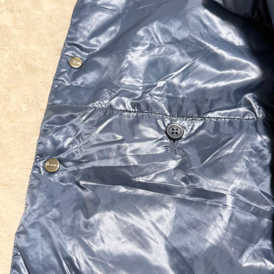 美品 HERNO ヘルノ グレージュ　ダウンベスト インナーダウン 46