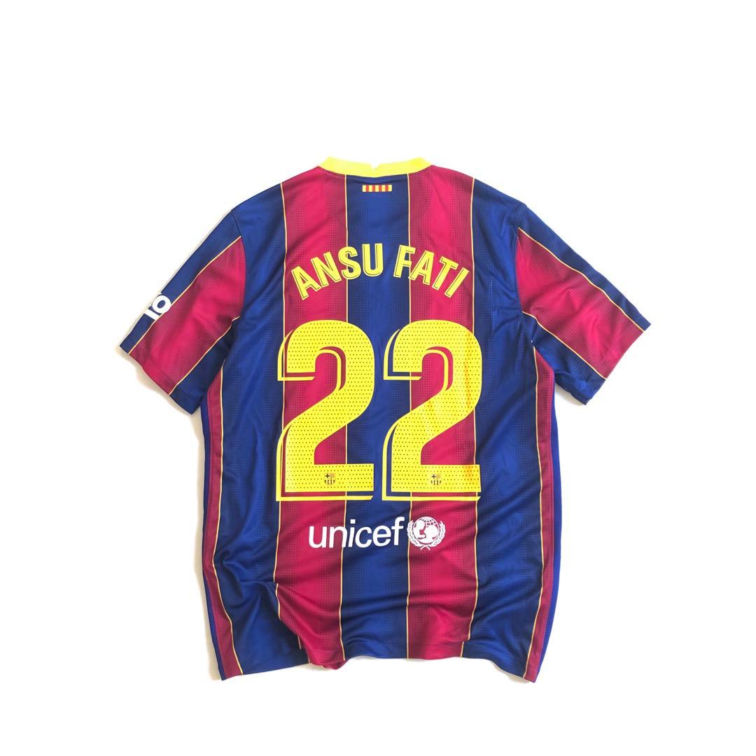 FCバルセロナ 20/21 ホーム 半袖 レプリカ ユニフォーム アンスファティ