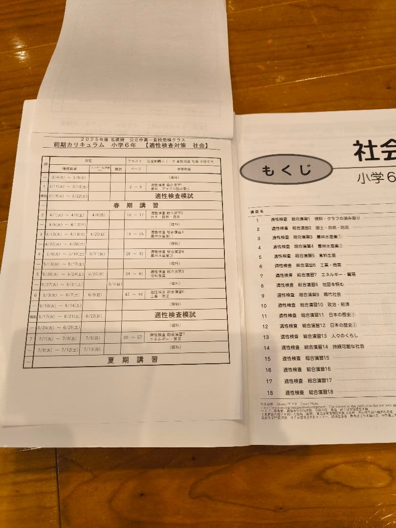 【名進研　完全制覇シリーズ適性検査教材　小6】