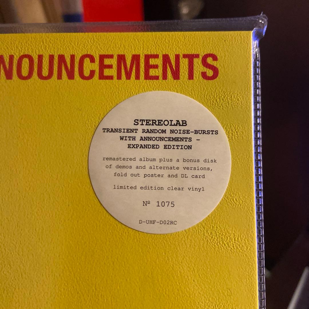 洋楽 Stereolab -TRANSIENT RANDOM-NOISE BURSTS
