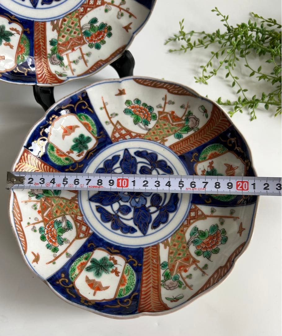 古伊万里 骨董 明治期 伊万里焼　花鳥文 皿　5枚セット