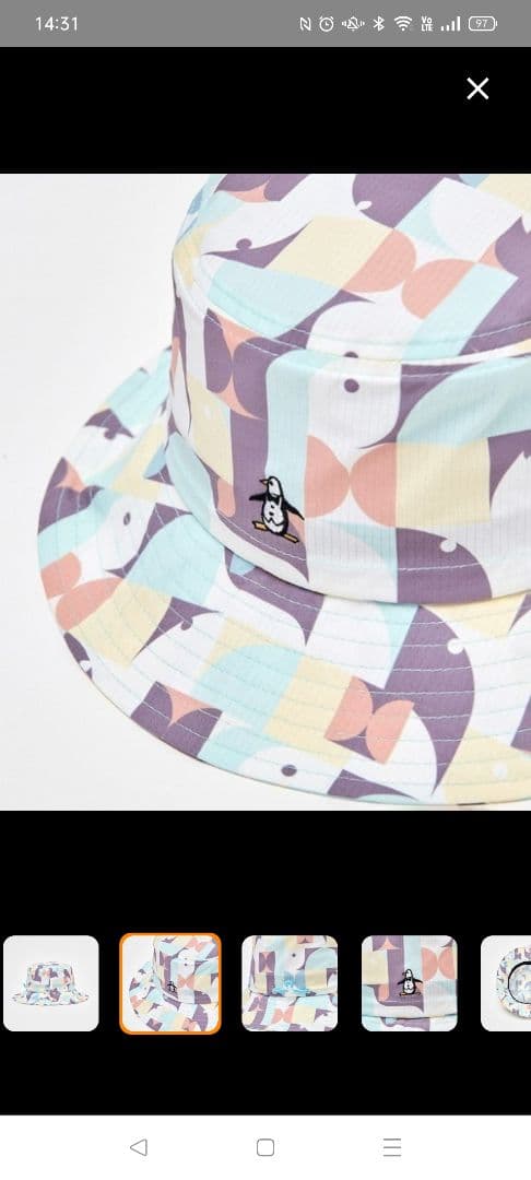 マンシングウェア 70周年記念　バケットハット 帽子 ゴルフ Web限定