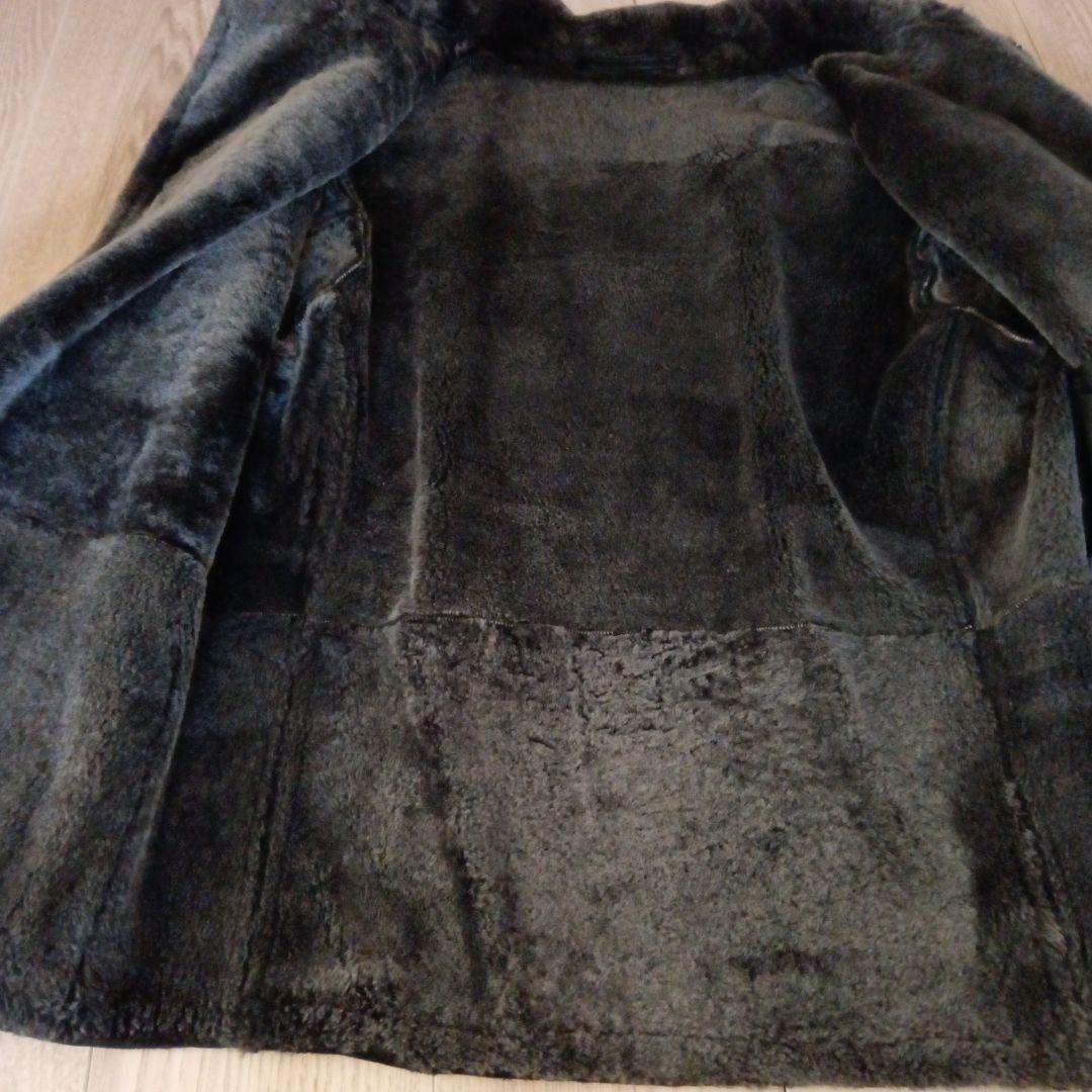 【希少】45rpm umii908 羊革　ムートンジャケット　ブラック