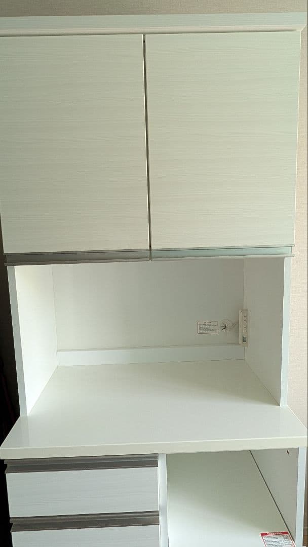 送料込み　ニトリ　 キッチンカウンター 80cm 食器棚 NITORI　美品