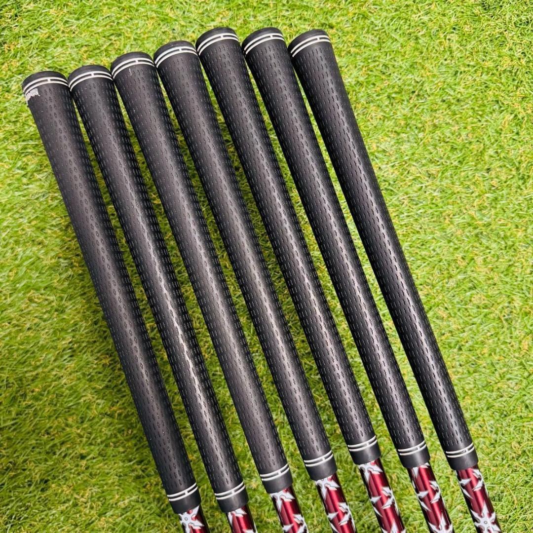 【良品】初心者推奨 ピン G700 黒ドット メンズアイアンセット 7本 R