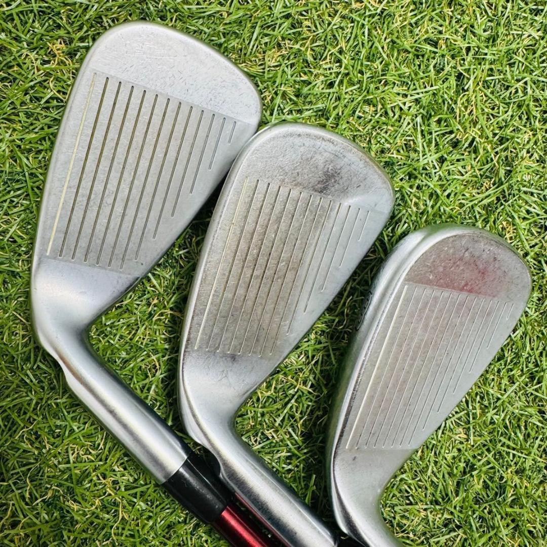 【良品】初心者推奨 ピン G700 黒ドット メンズアイアンセット 7本 R