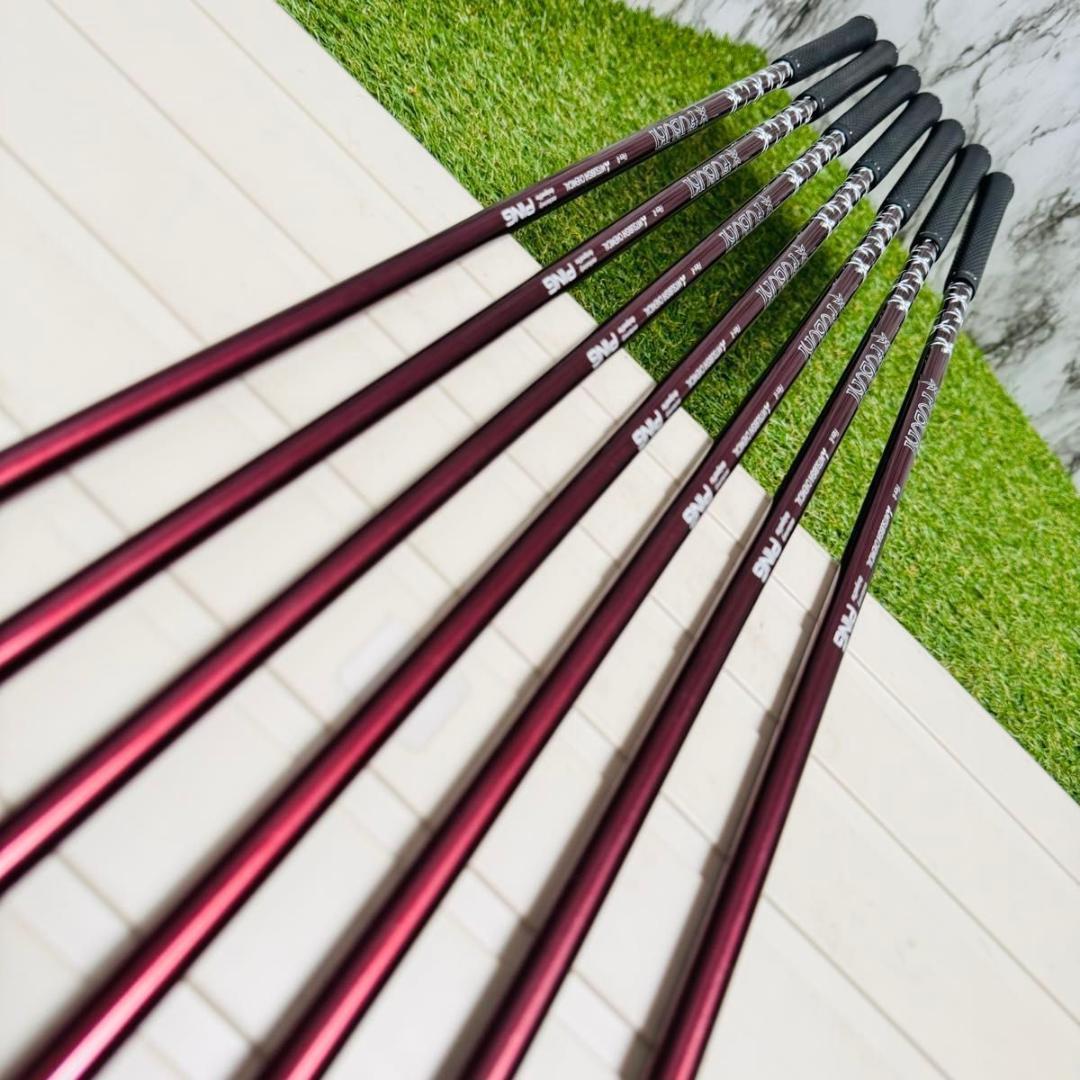 【良品】初心者推奨 ピン G700 黒ドット メンズアイアンセット 7本 R