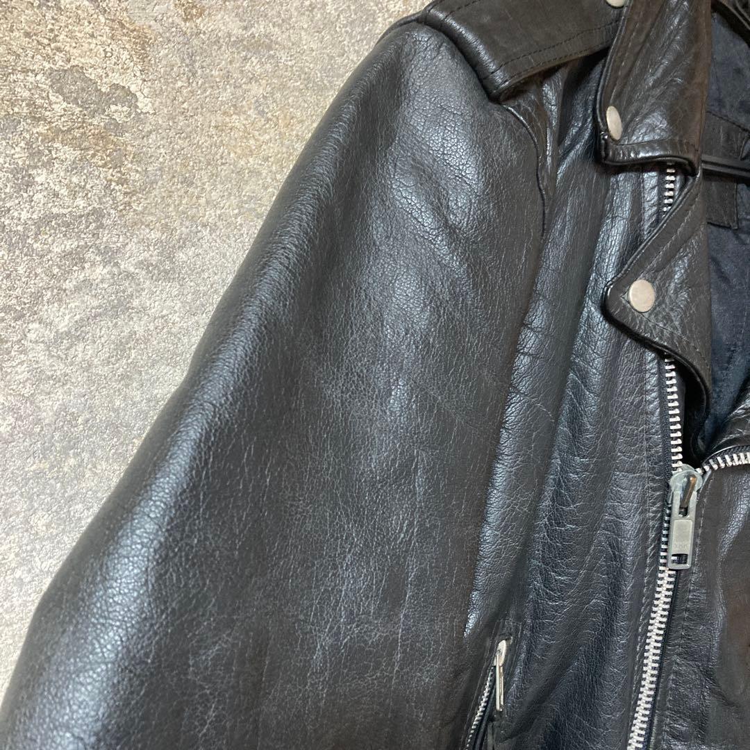 メンズ レザー ダブルライダースジャケット
