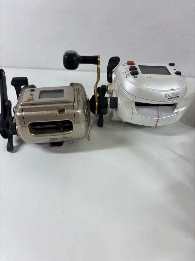 SHIMANO 小船1000 電動リール デジタル表示 ホワイト シルバー