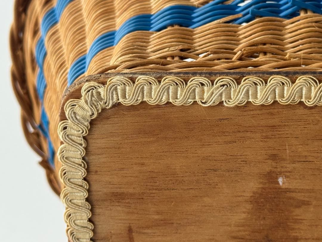 ヴィンテージ ラタンパニエ 籐かご バスケット イギリス マルシェ