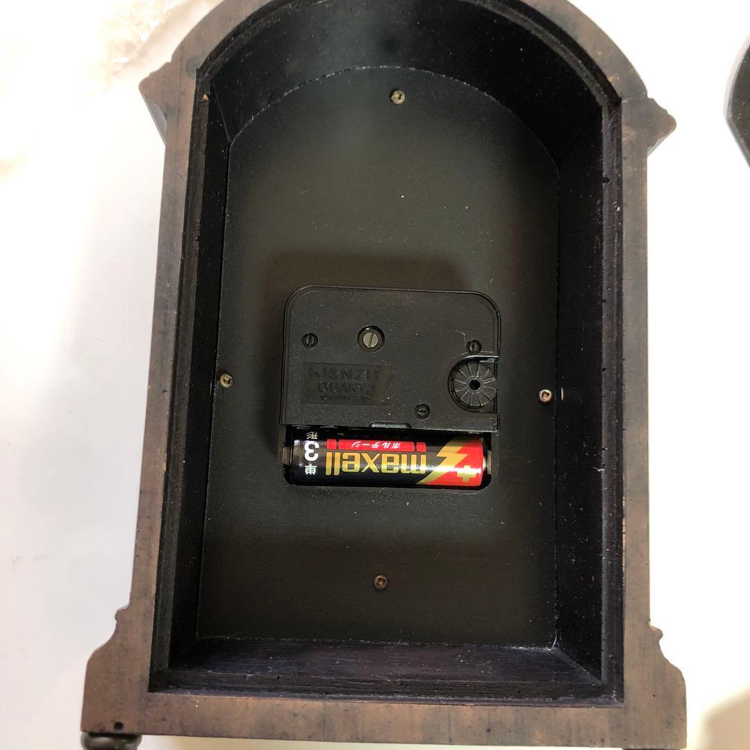 未使用品❣️レア❣️英国アンティーク ラザフォード バラ柄ロマンチックな置き時計