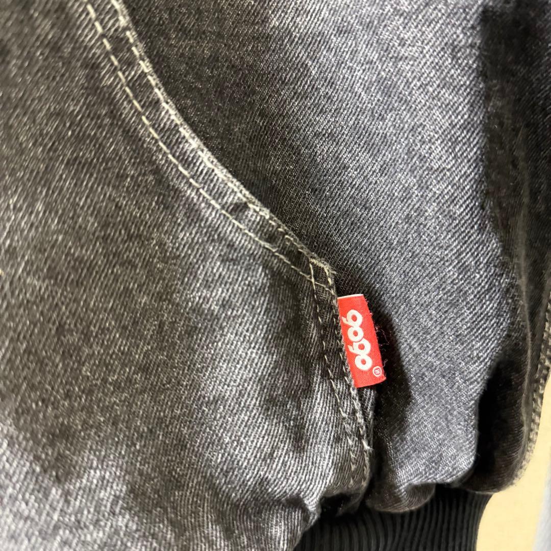 9090s デニムパーカー フーディー バックプリント