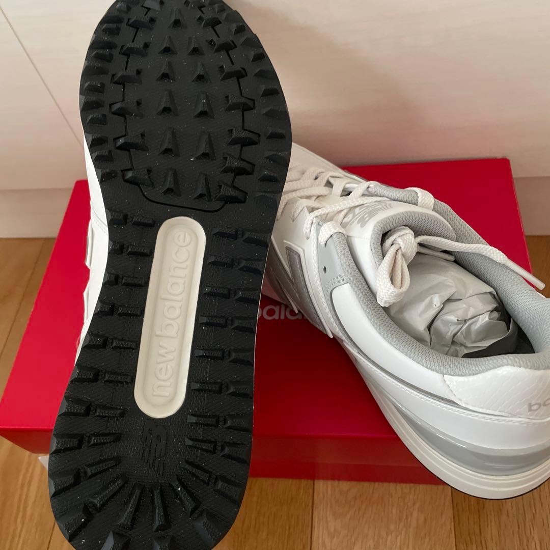 New Balance 574 ホワイトゴルフシューズ　スパイクレス　#2065