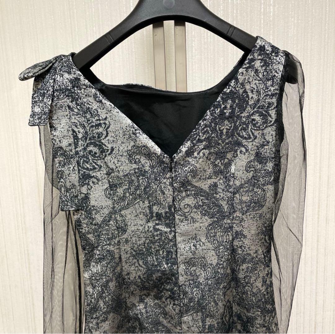 吾郎 新品　LE’RURE ショルダーリボン　ジャガード　ドレス