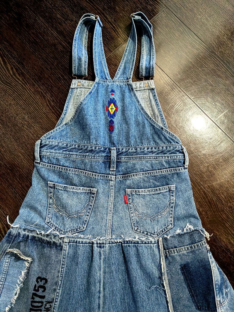 ★ミリタリー カーゴ ポケット 男前 サロペットスカート★