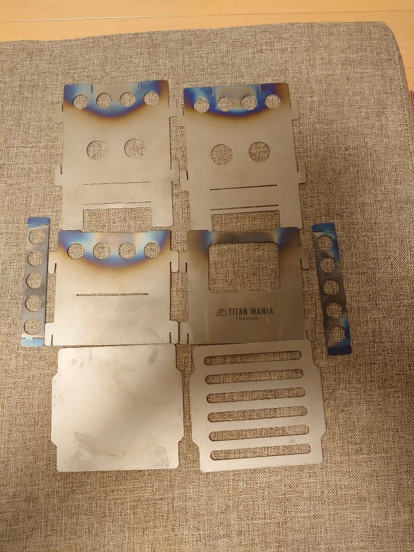 エバニュー(EVERNEW) アルミテーブル&チタンマニア　焚き火台sのセット