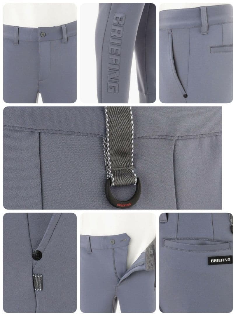 BRIEFING GOLF 3D LOGOパンツ グレー