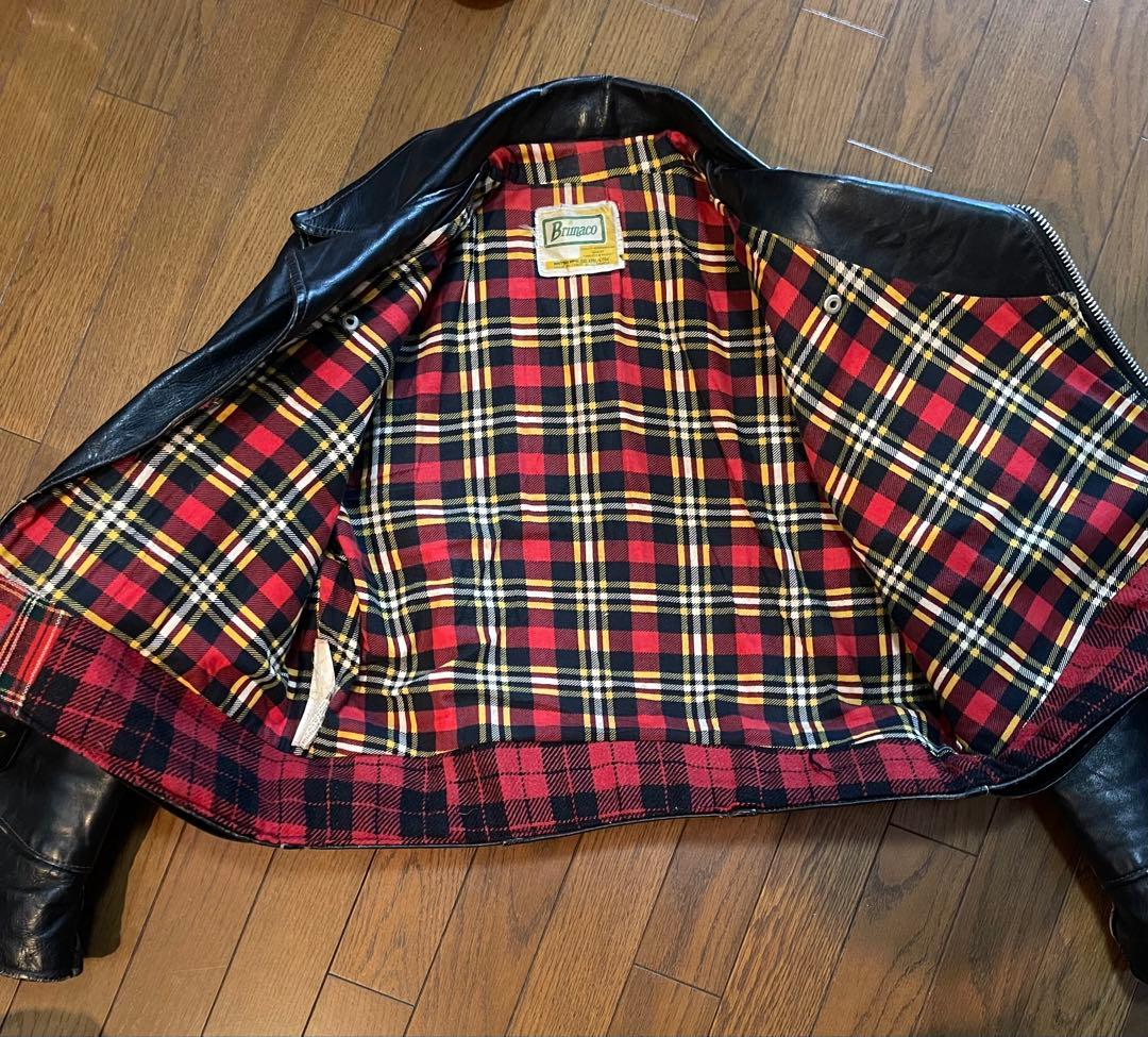 70s BRIMACO レザージャケット ダブルライダースジャケット