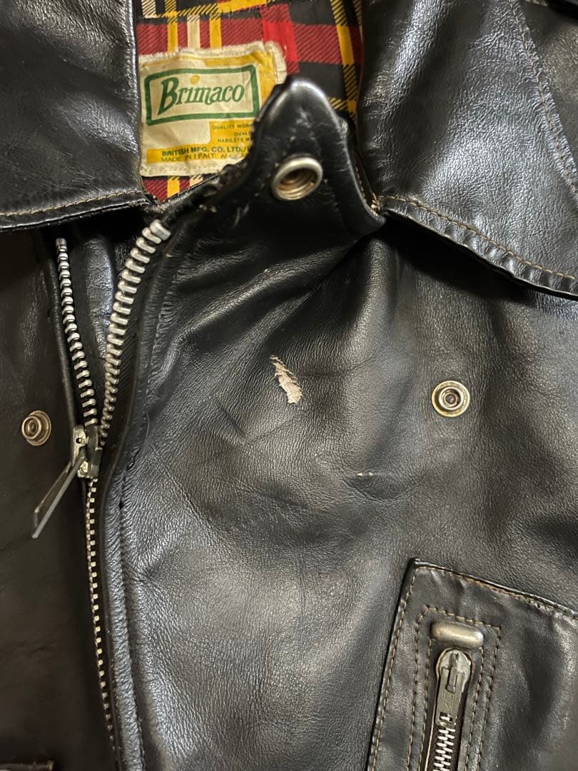 70s BRIMACO レザージャケット ダブルライダースジャケット