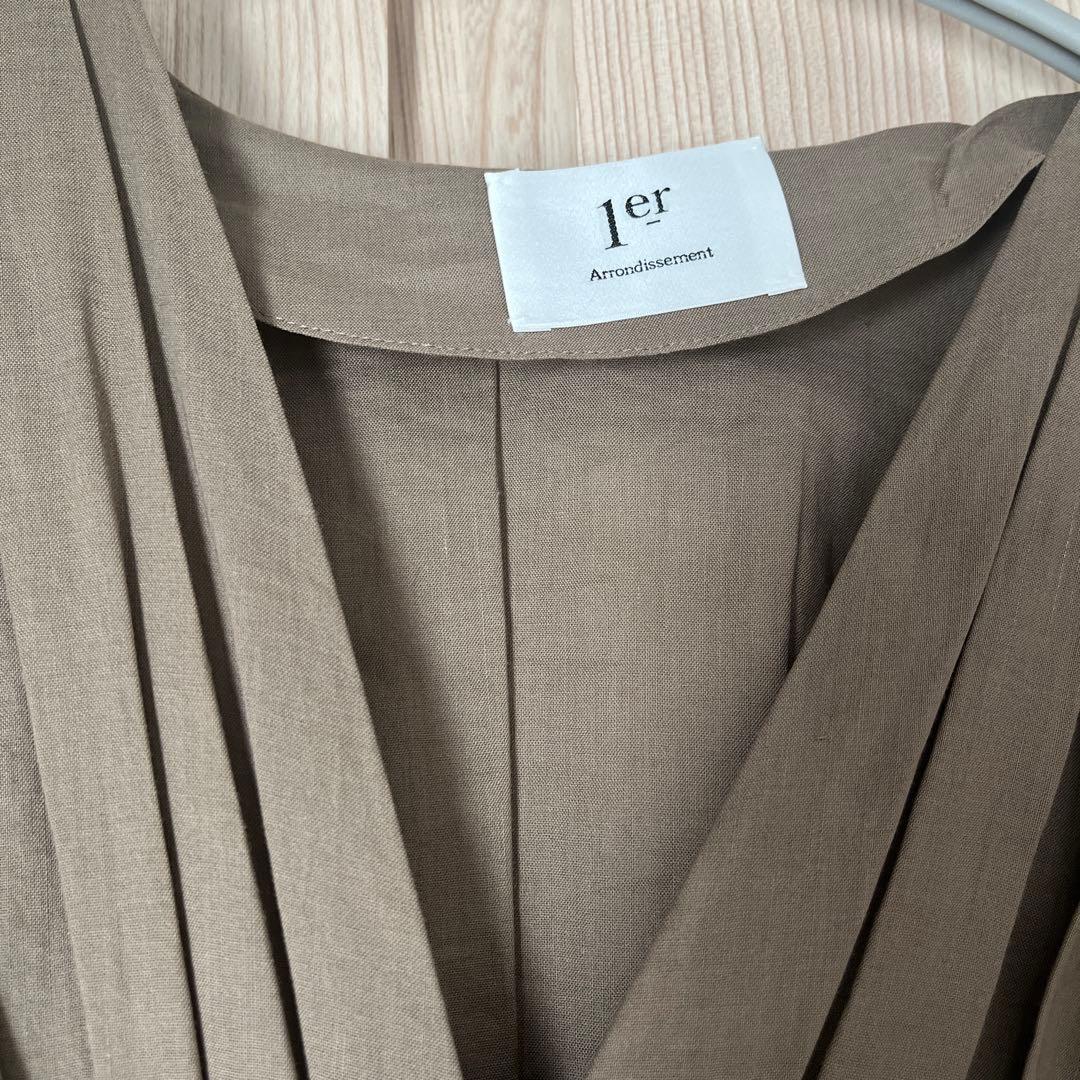 lemoe新品未使用プルミエアロンディスモンカシュクールワンピース38