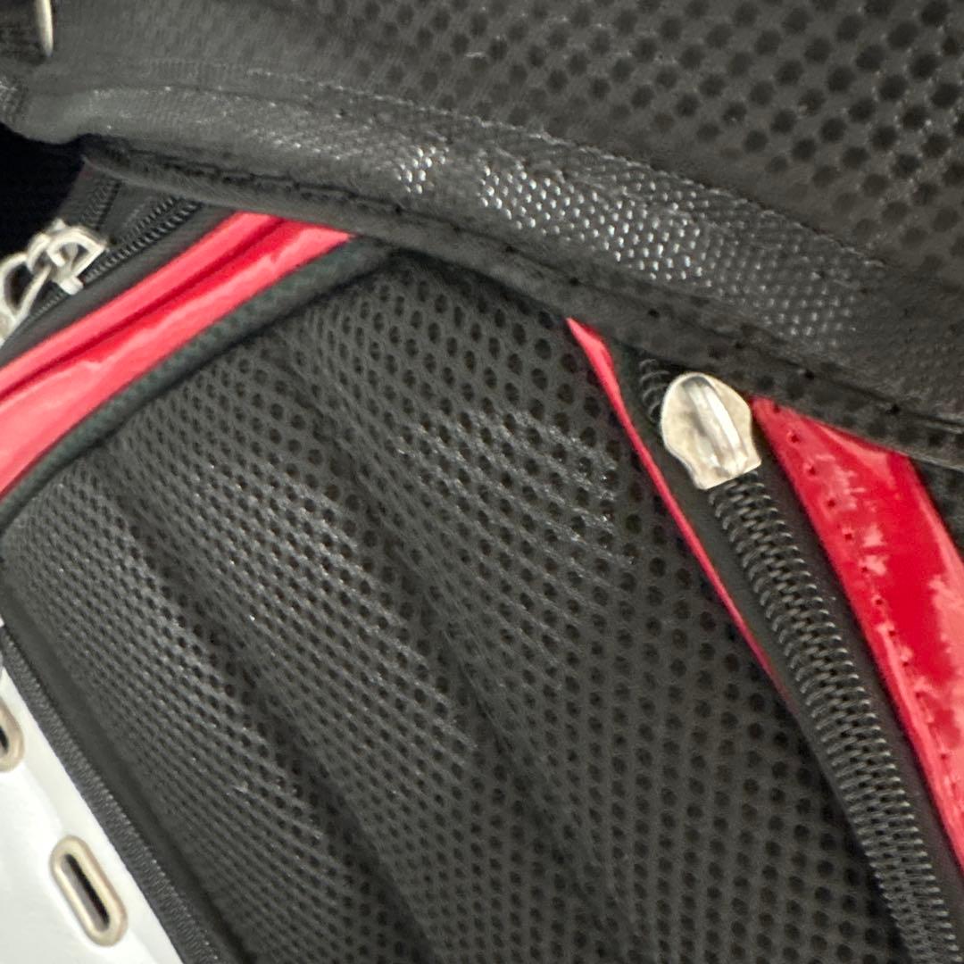 adidas キャディバッグ 黒 赤