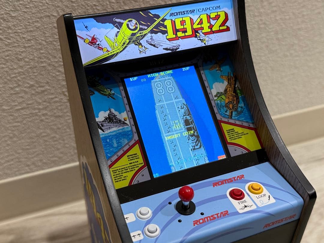 (中古)CAPCOM 1942 1/6スケールミニアーケードゲーム機械