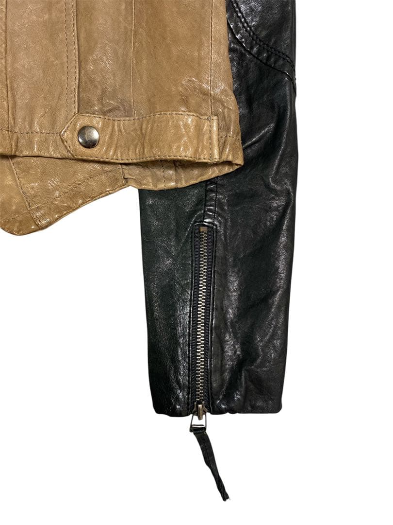 ピ*ピ様 2000s archive two-tone leather jack