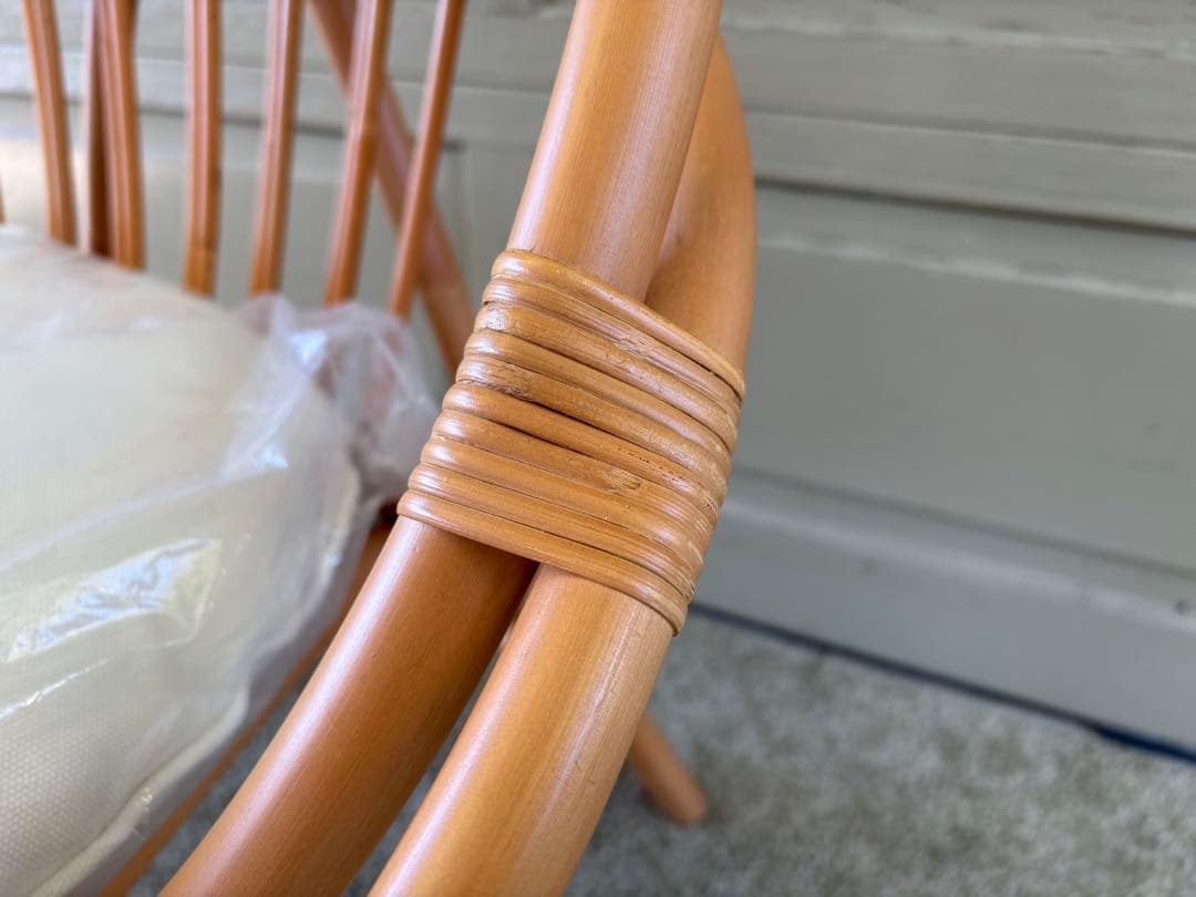 unico ウニコ CAGE カージュ ソファ 1シーター ラタンフレーム 美品