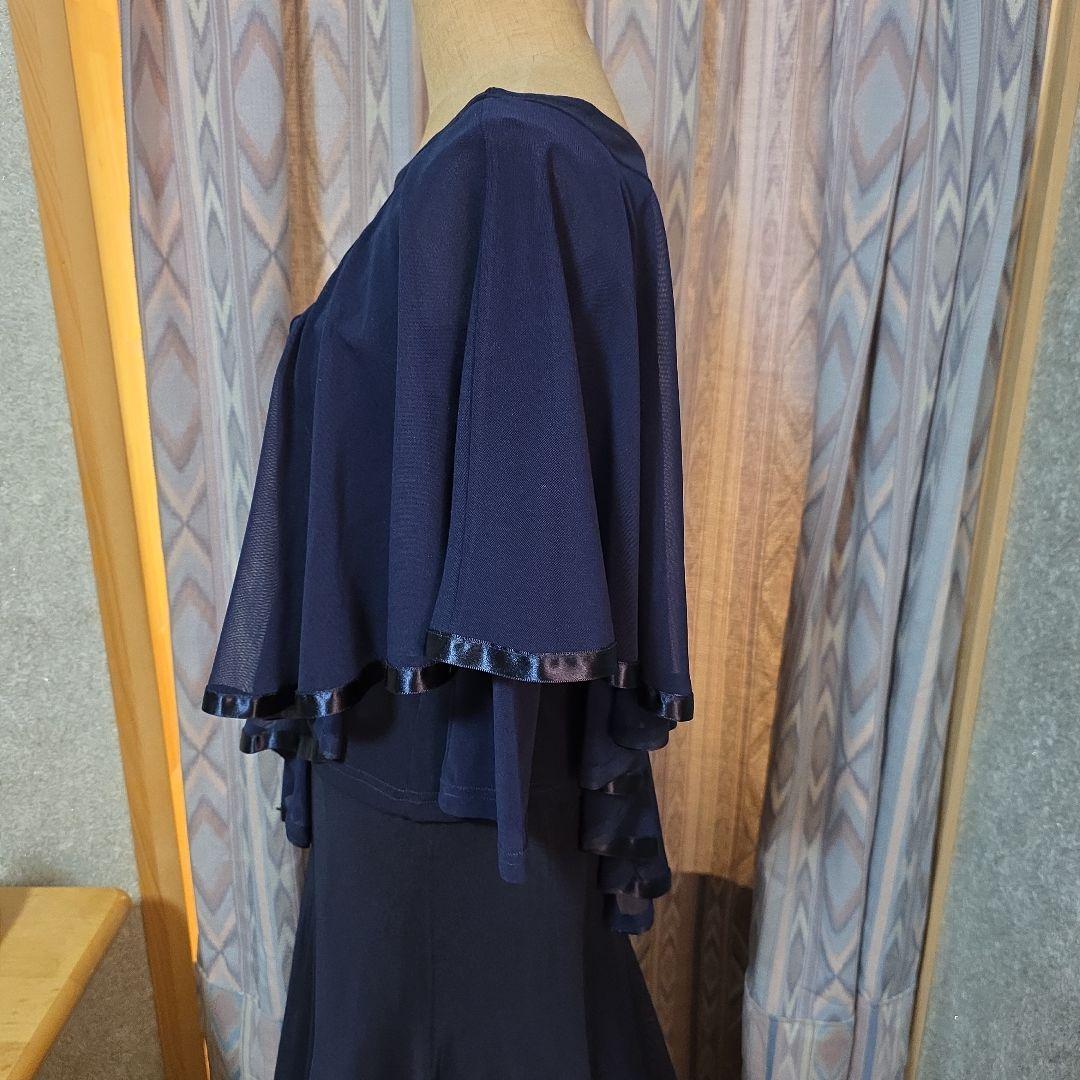 【ダークネイビー】濃紺 ツーピース