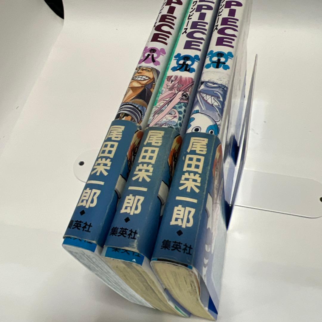 初版 帯付 ONE PIECE ワンピース 8巻 9巻10巻 スクラッチ 未削