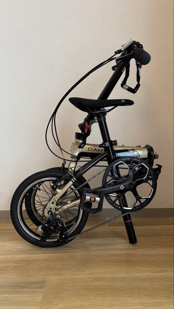 DAHON ( ダホン ) K3 シャンパン　折りたたみ自転車ペダル輪行袋付き