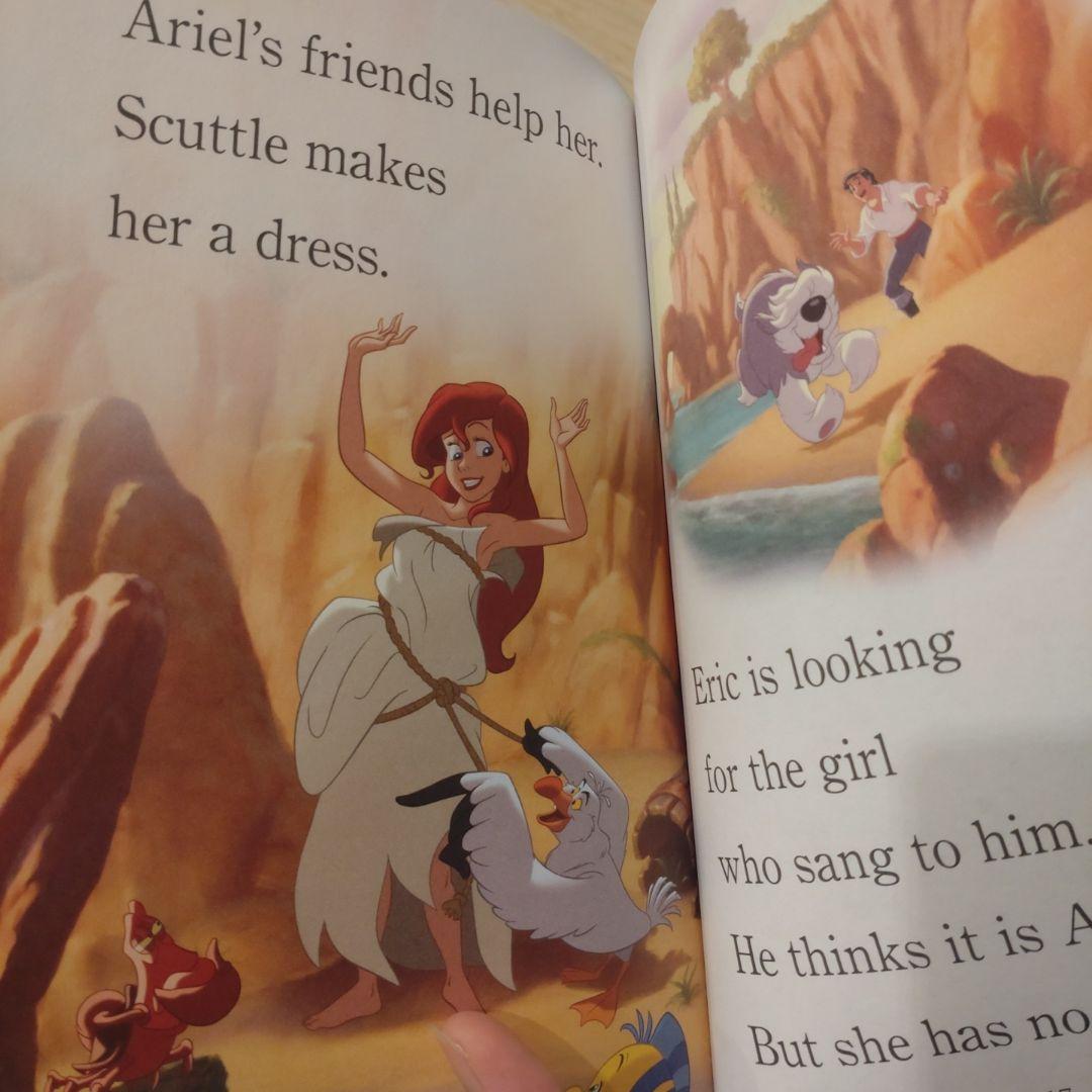 ディズニー 英語絵本 セット CD2枚付き（リトルマーメイド/ラプンツェル他）