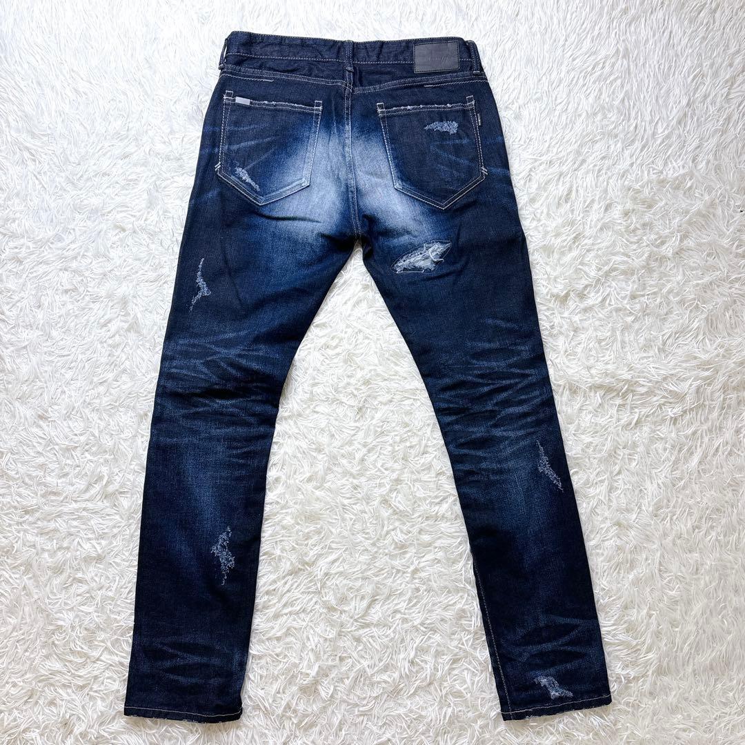 CIVARIZE スパンコール ダメージ加工 スキニー デニムパンツ Y2K