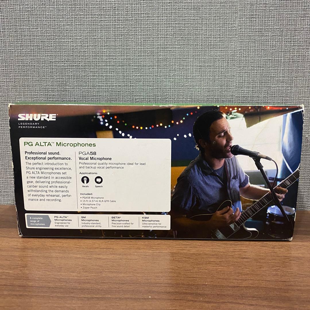 【SHURE PGA58】ダイナミックマイク
