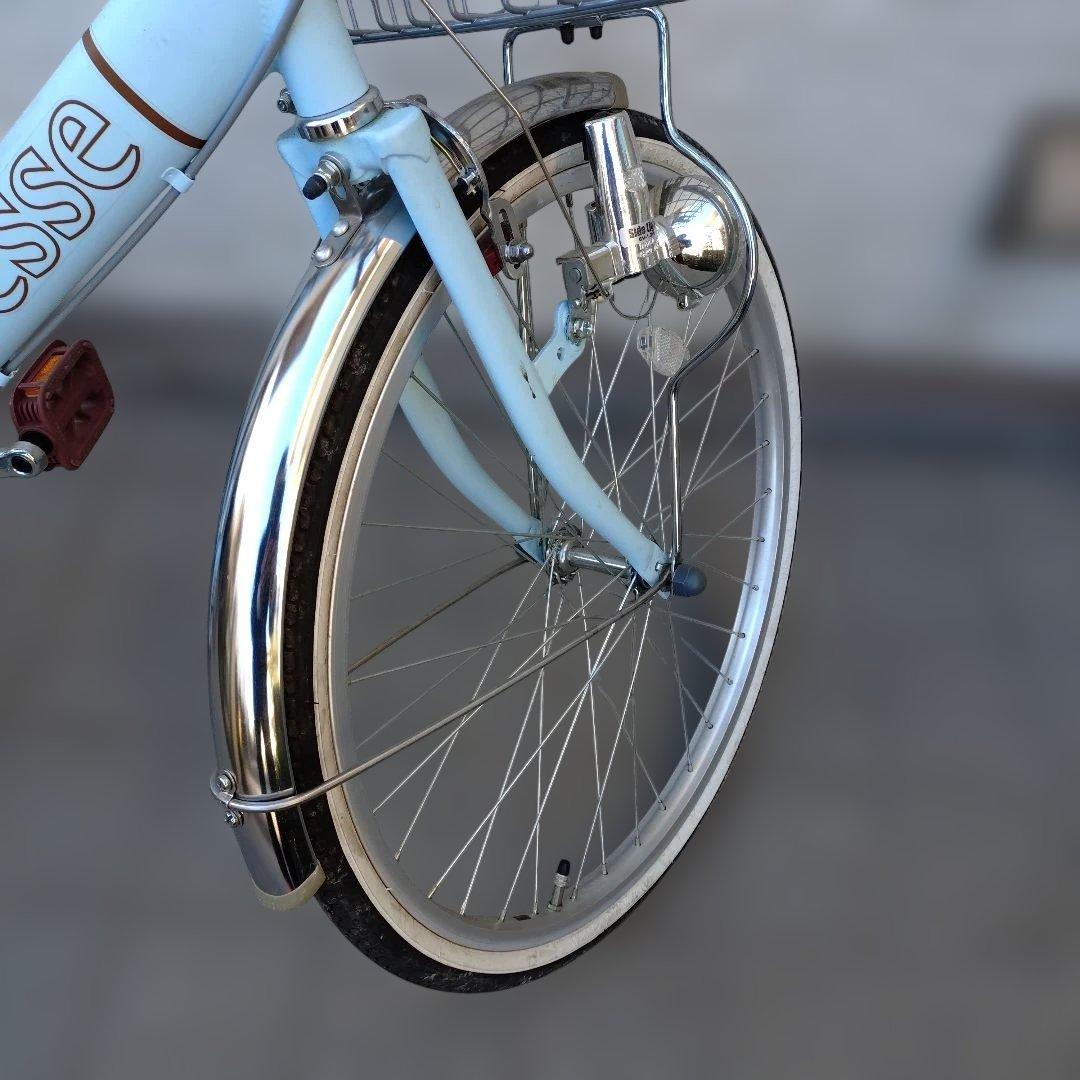 esse 子供用自転車 マカロンブルー 前カゴ付き　22インチ　BAA