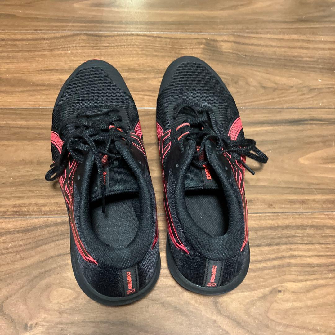 アシックス　ハイパーレーサー　赤×黒　27.0 美品