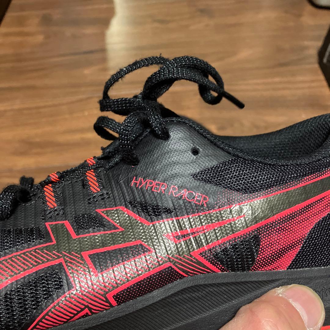 アシックス　ハイパーレーサー　赤×黒　27.0 美品