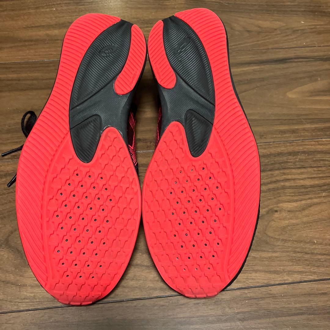 アシックス　ハイパーレーサー　赤×黒　27.0 美品
