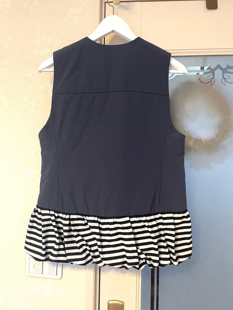 BORDERS at BALCONY ネイビー ベスト 36