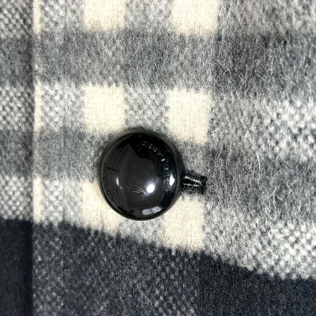 BURBERRYブルーレーベル　ノバチェック　アルパカ　モヘア　38