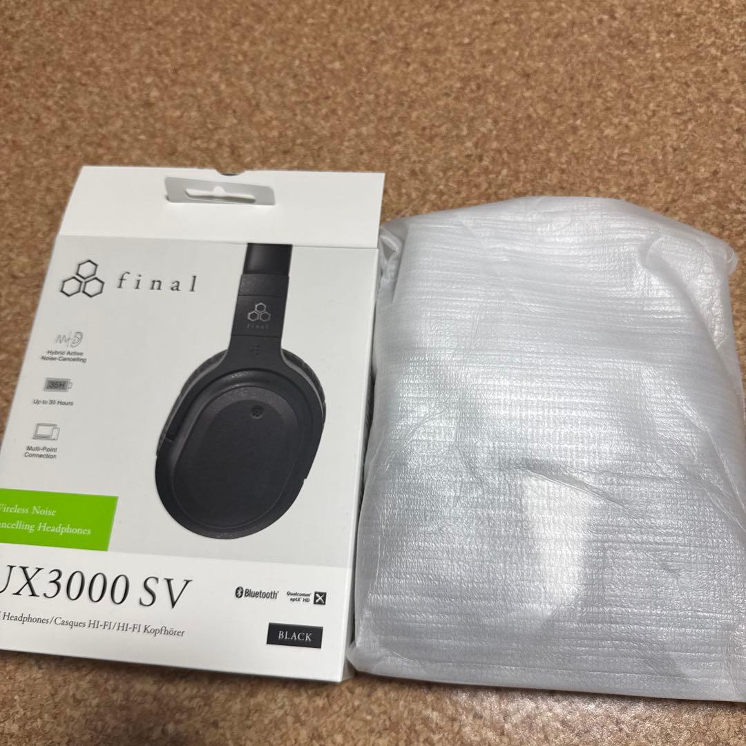 final UX3000 SV ワイヤレスヘッドフォン ブラック