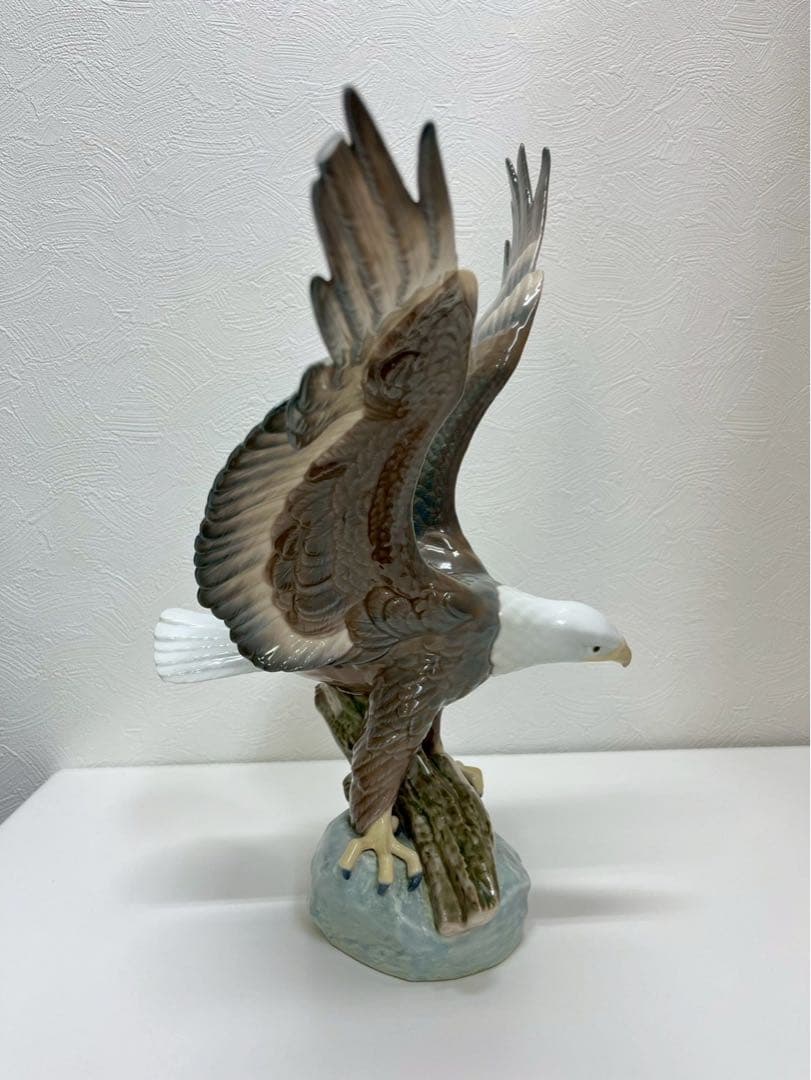 LLADRO リヤドロ 鷲 イーグル 陶器 置物 大型 ※一部破損あり