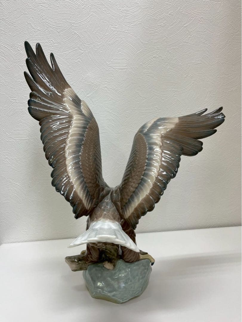 LLADRO リヤドロ 鷲 イーグル 陶器 置物 大型 ※一部破損あり